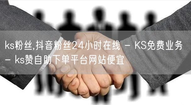 ks粉丝,抖音粉丝24小时在线 - KS免费业务 - ks赞自助下单平台网站便宜